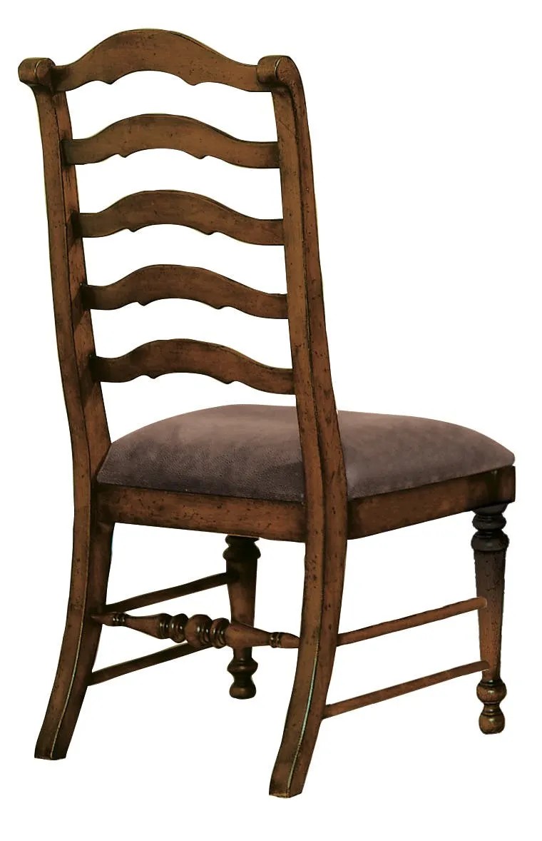 Hooker Furniture Dining Room Waverly Place Sporty Cognac Fabric Ladderback Side Chair