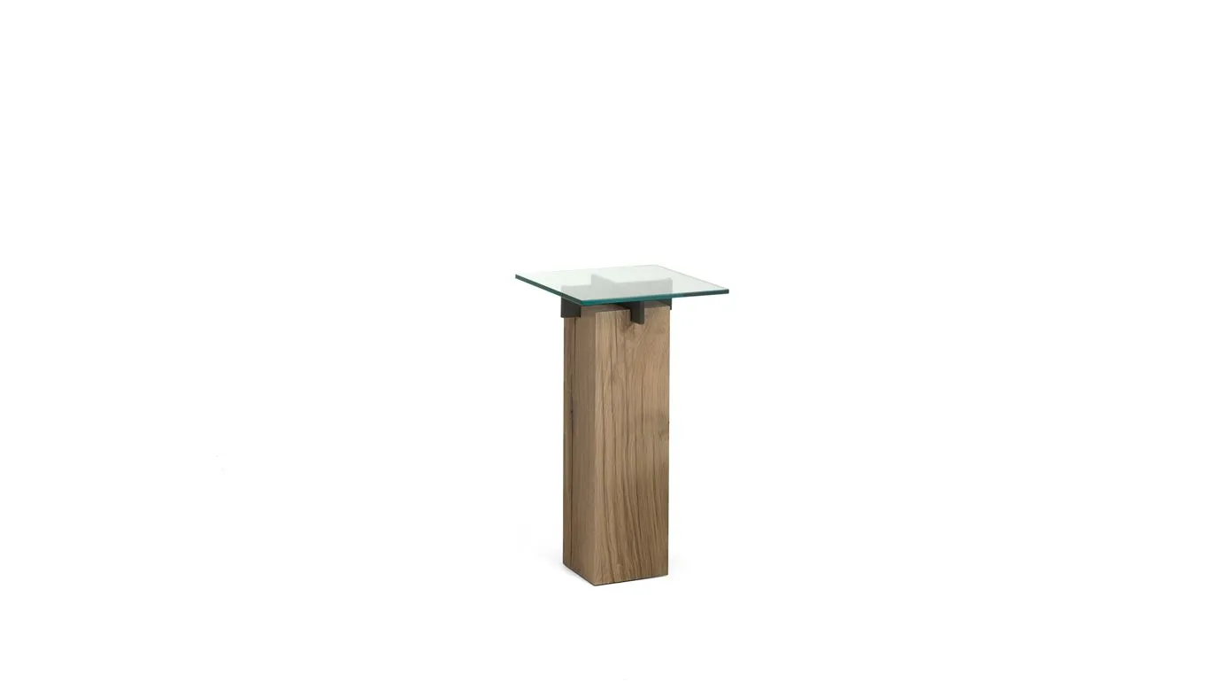 TÉNÉRÉ Pedestal table - crossbars in metal