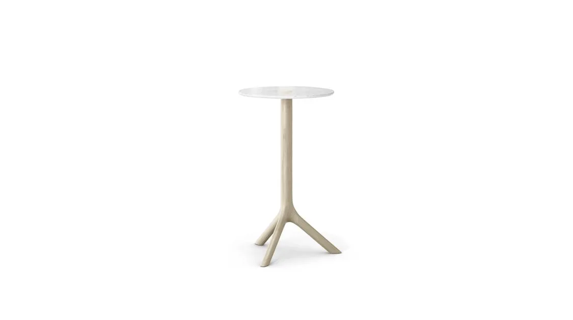 PLEXIWOOD PEDESTAL TABLE