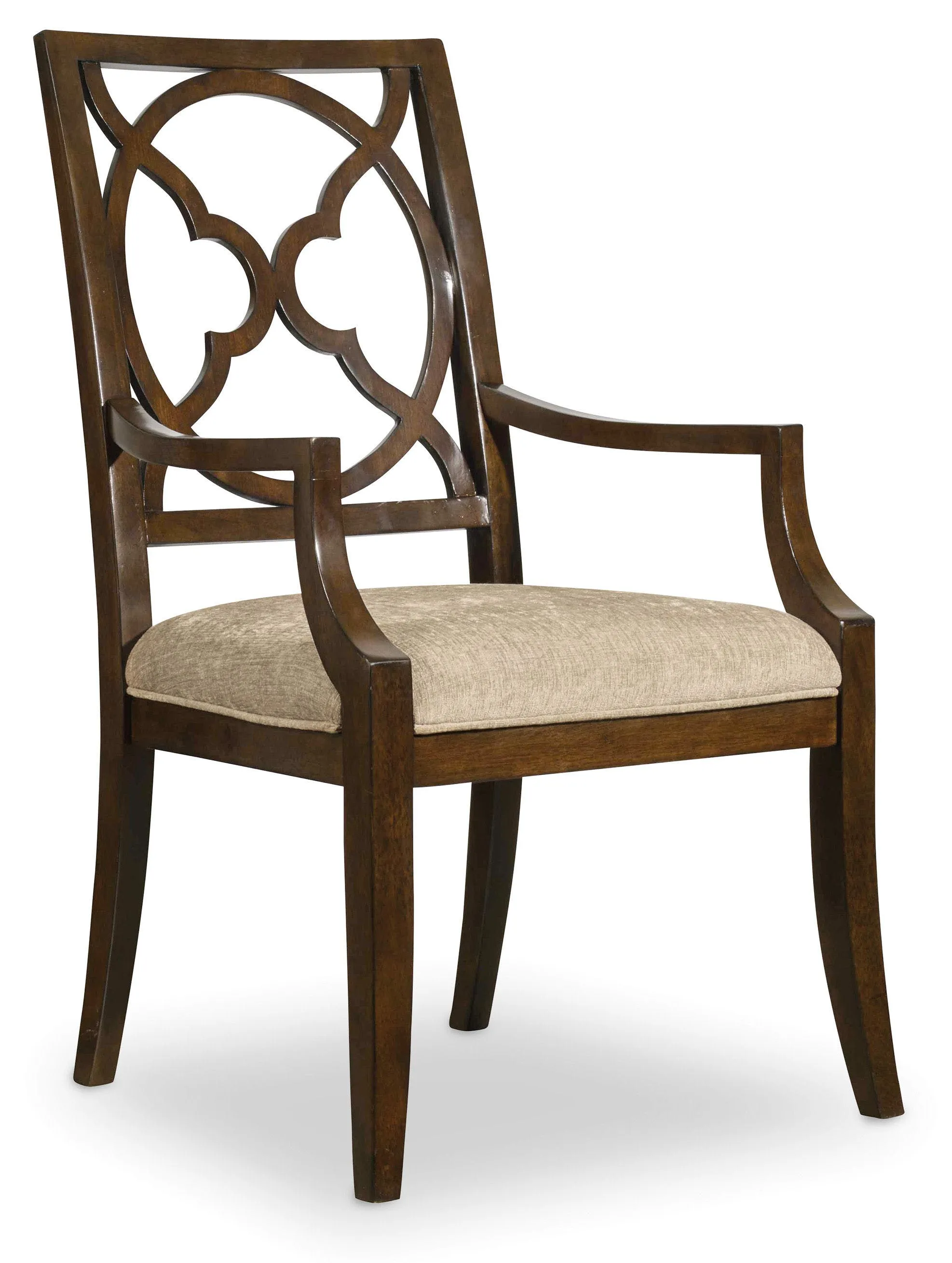 Hooker Furniture Dining Room Skyline Fretback Arm Chair