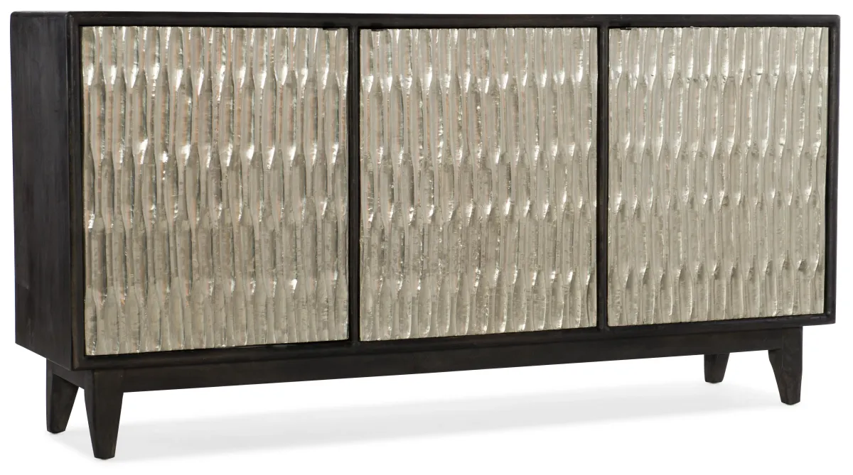 Hooker Furniture Living Room Shimmer Three-Door Credenza