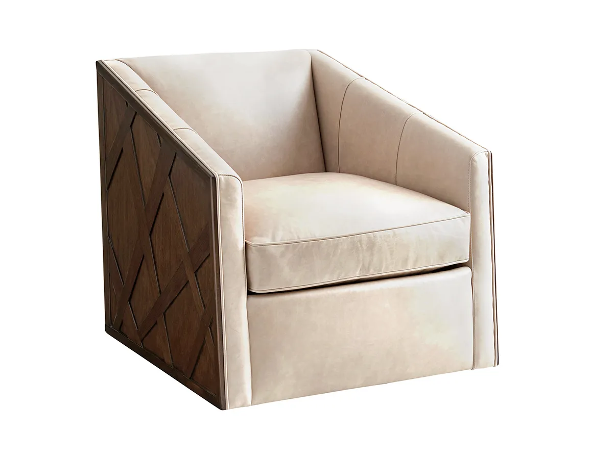 Zavala Sullivan Leather Swivel Chair
