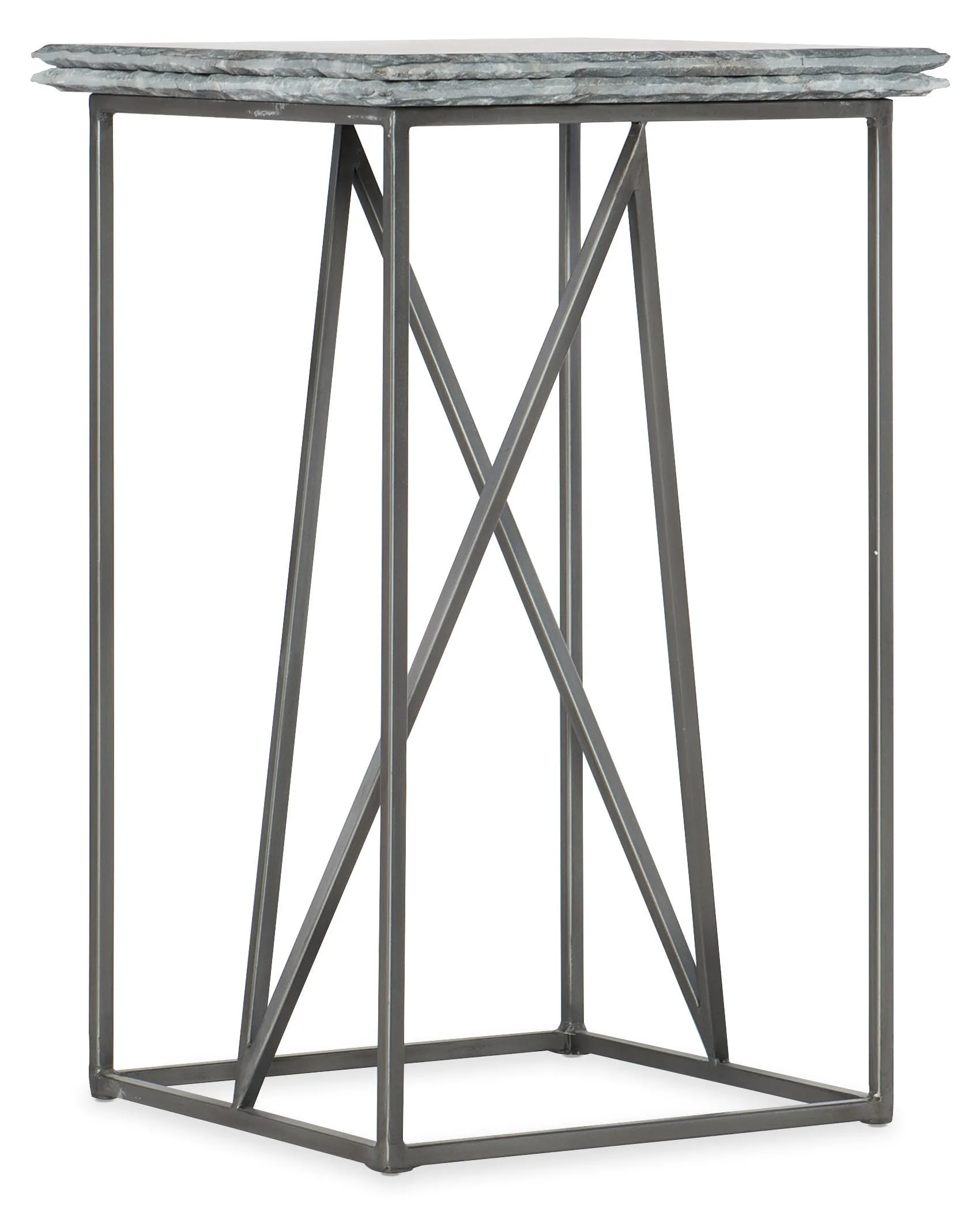 Hooker Furniture Living Room Besties Stone-Metal Martini Table