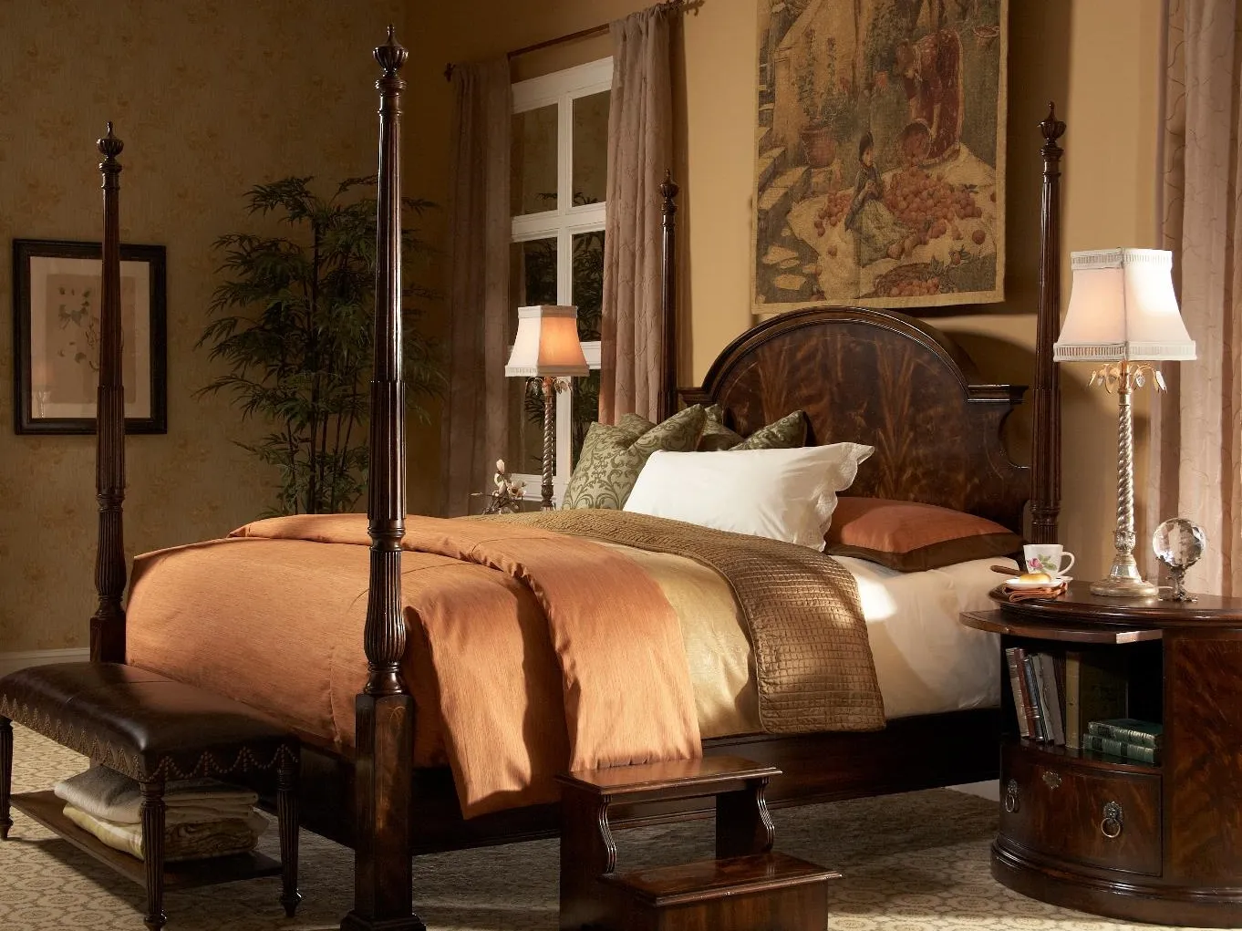 低柱皇帝床床头/低柱皇帝床床尾/低柱皇帝床床档