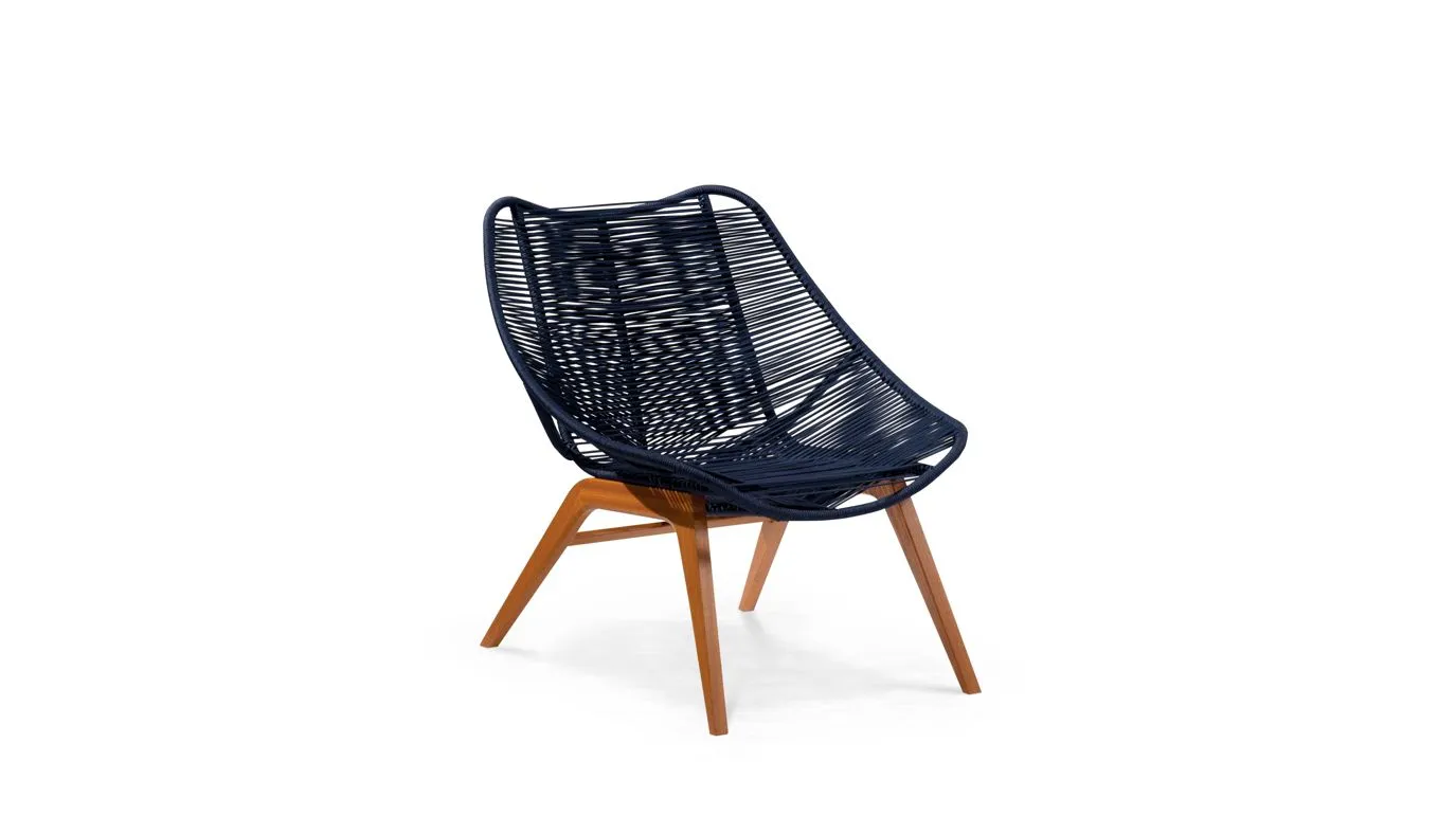 WISHBONE OUTDOOR LOUNGE CHAIR