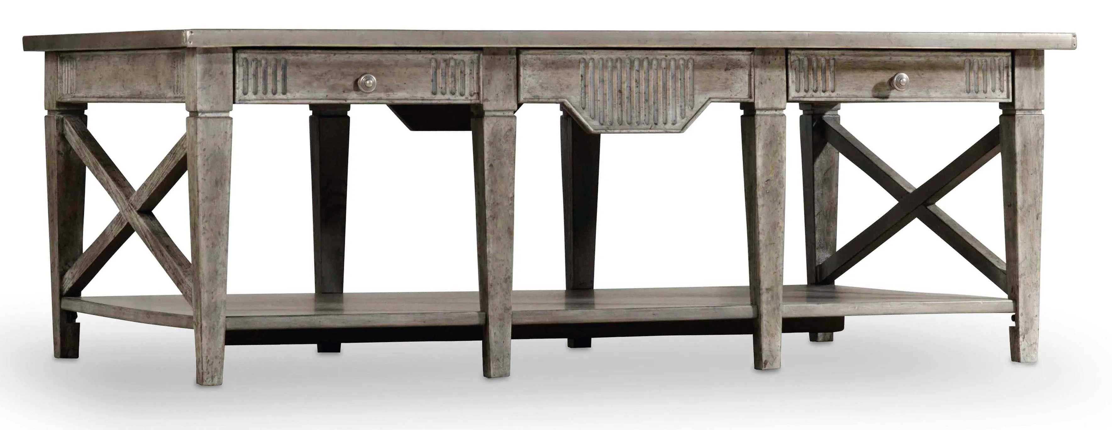 Hooker Furniture Living Room True Vintage Rectangle Cocktail Table