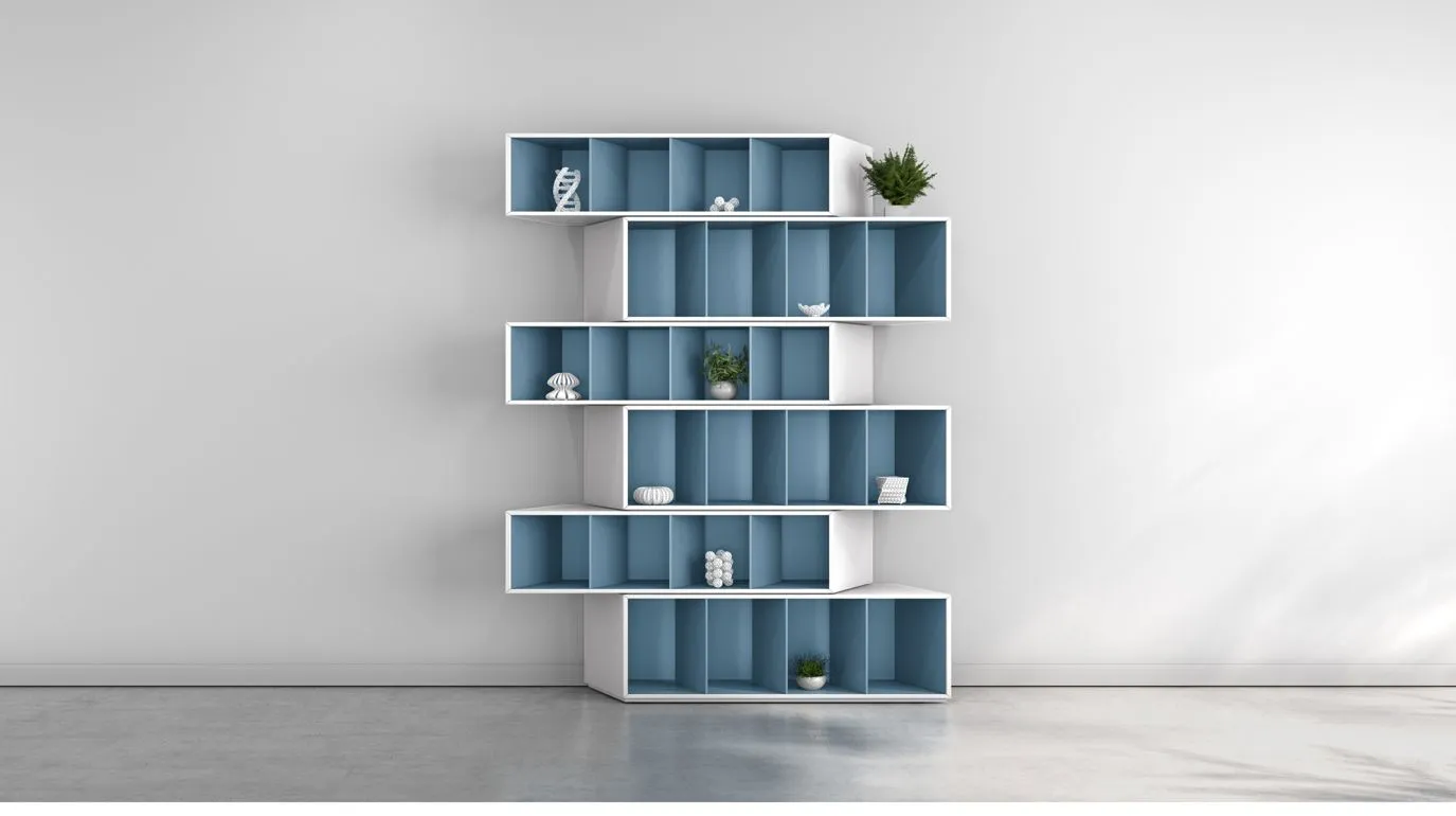 TRINTA Bookcase - Blue Harmony