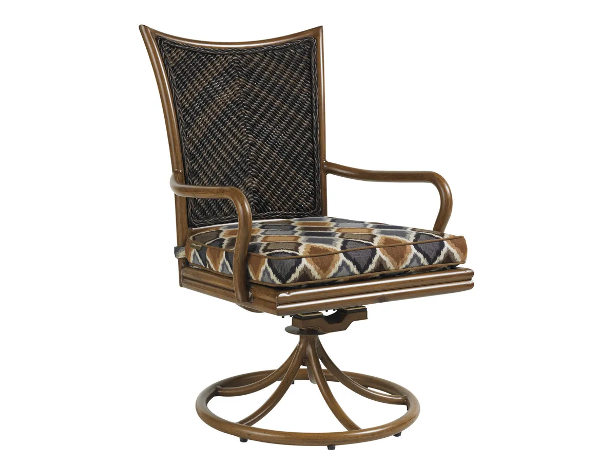 Island Estate Lanai Swivel Rocker Dining Chair