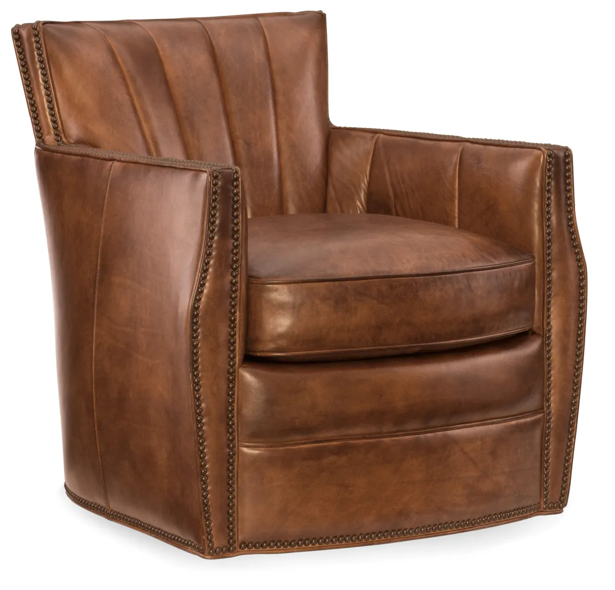 Hooker Furniture Living Room Carson Swivel Club Chair