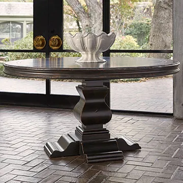 Aspen Round Dining Table (Ebony) - 60