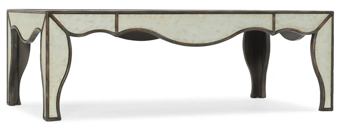 Hooker Furniture Living Room Arabella Mirrored Cocktail Table
