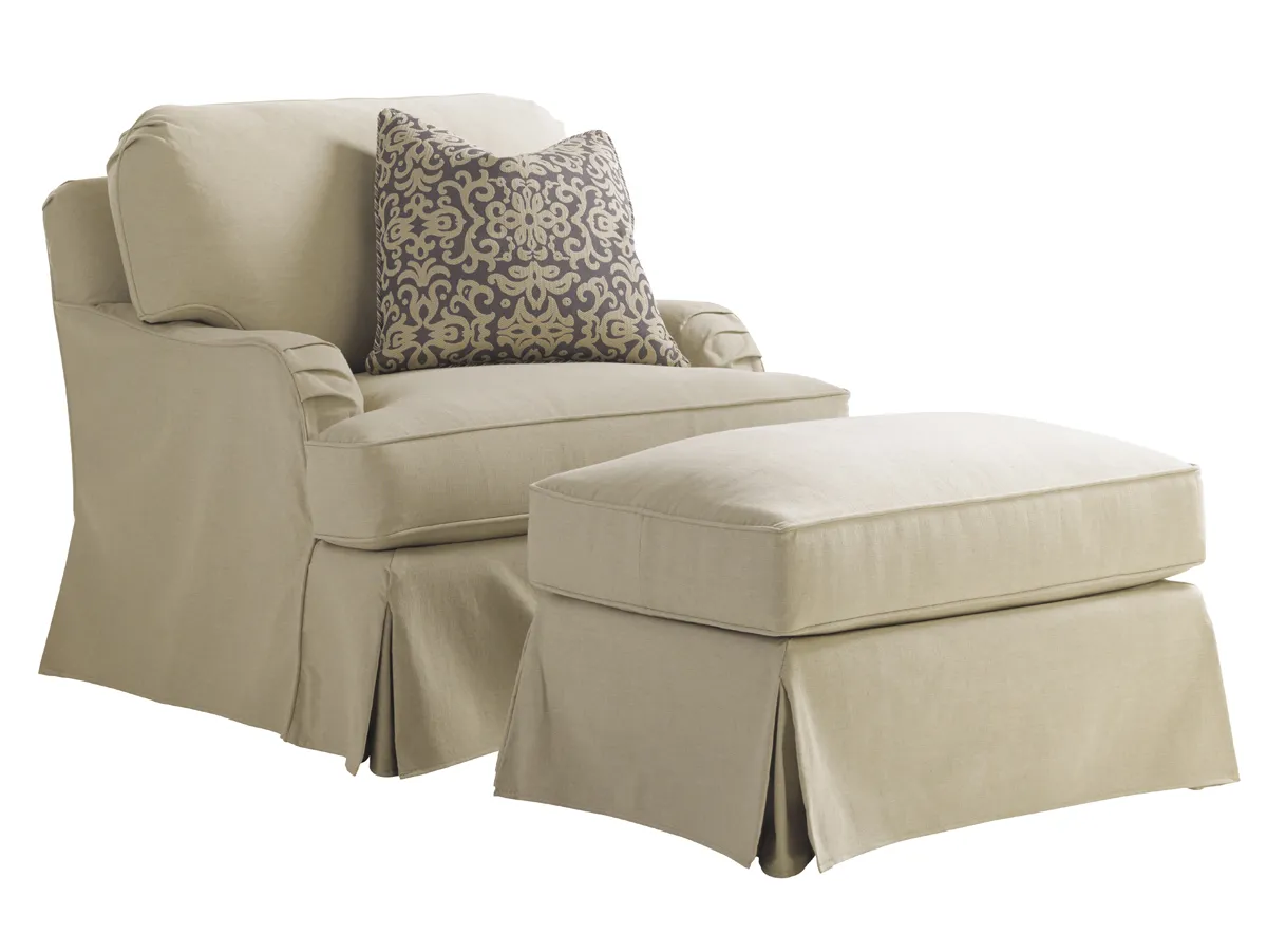 Coventry Hills Stowe Slipcover Chair - Khaki