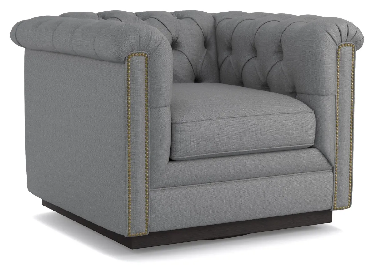 Cynthia Rowley for Hooker Furniture Living Room Wallis Swivel Chair