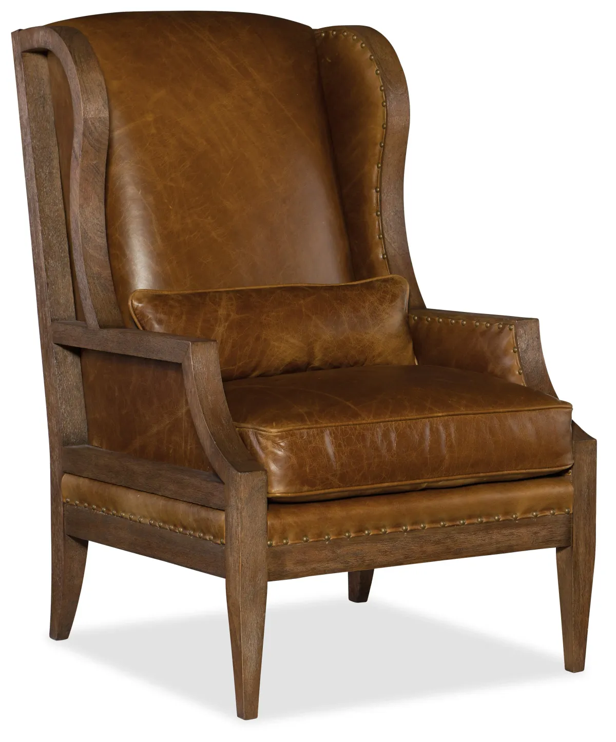 Hooker Furniture Living Room Laurel Exposed Wood Club Chair