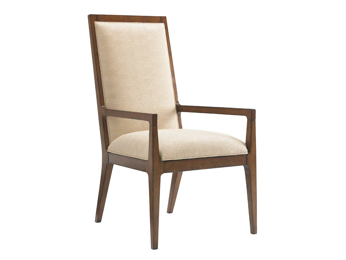 Island Fusion Natori Slat Back Arm Chair