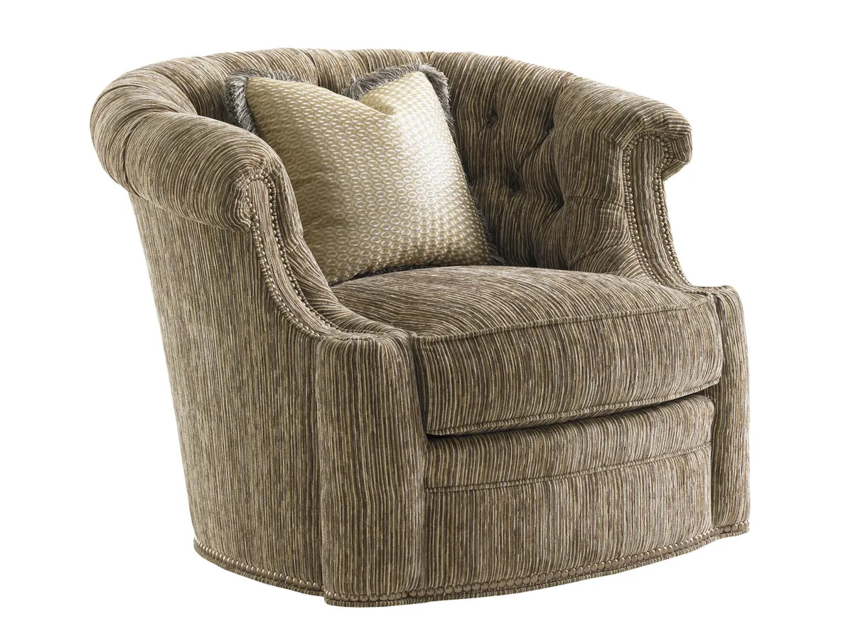 Lexington Leather Feroni Leather Swivel Chair