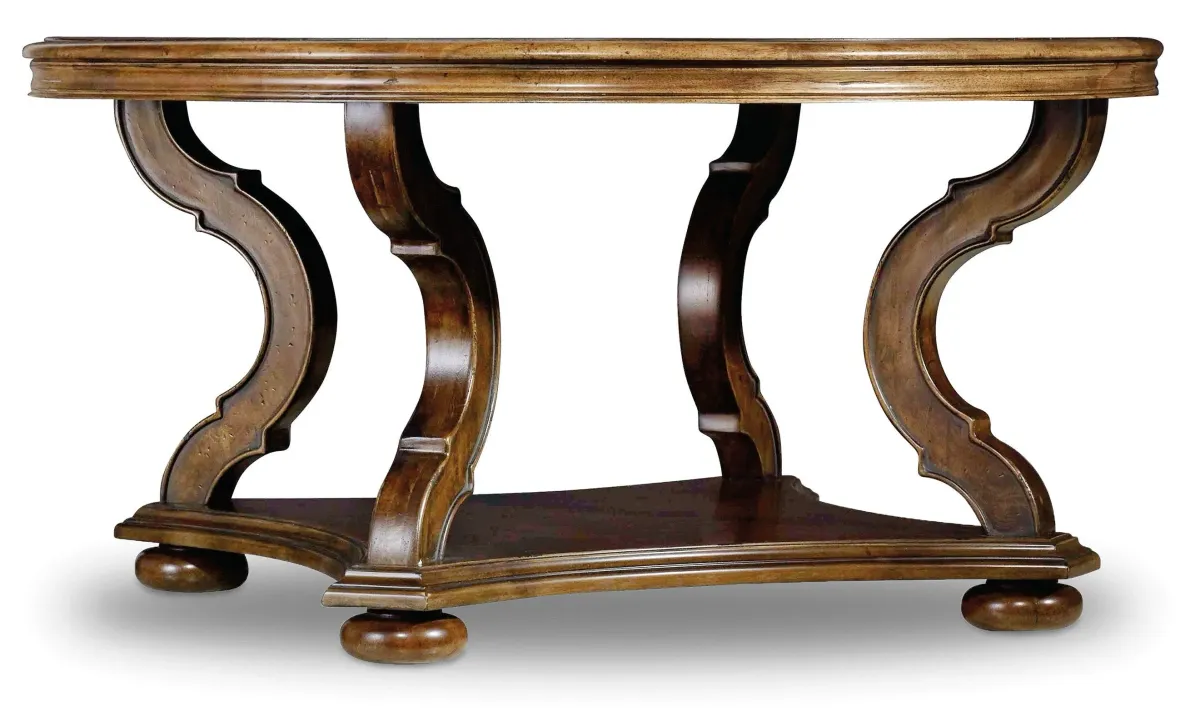 Hooker Furniture Living Room Archivist Round Cocktail Table