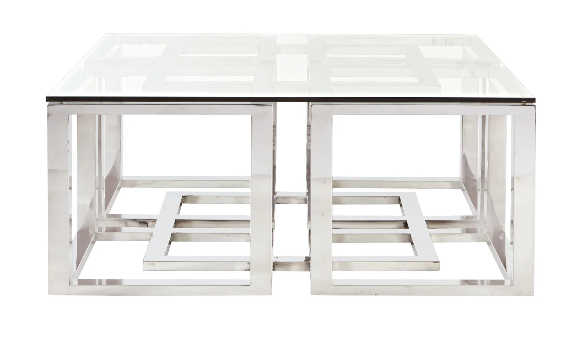 Soho Luxe Metal Cocktail Table 