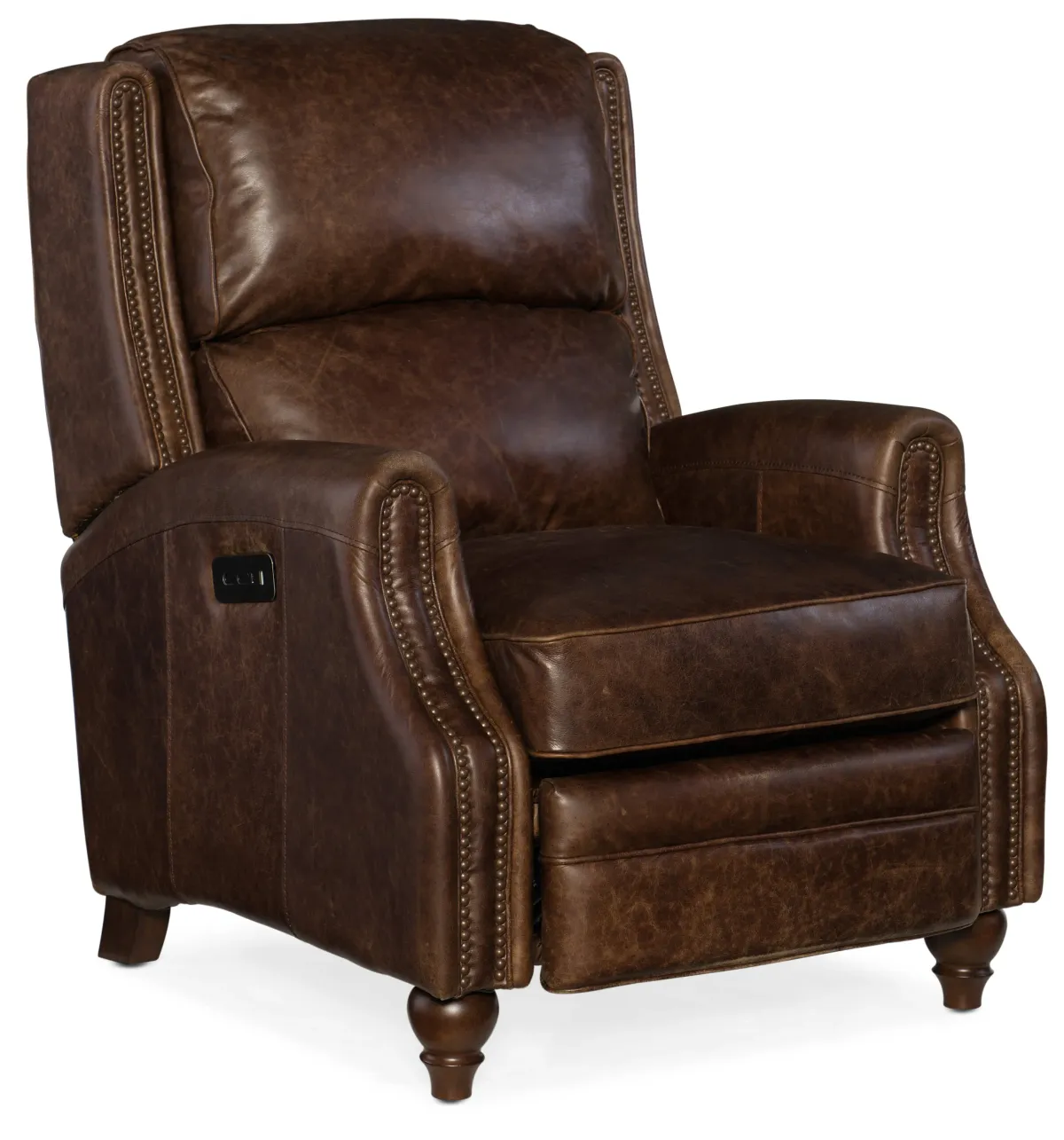Hooker Furniture Living Room Brio Power Recliner with Power Headrest