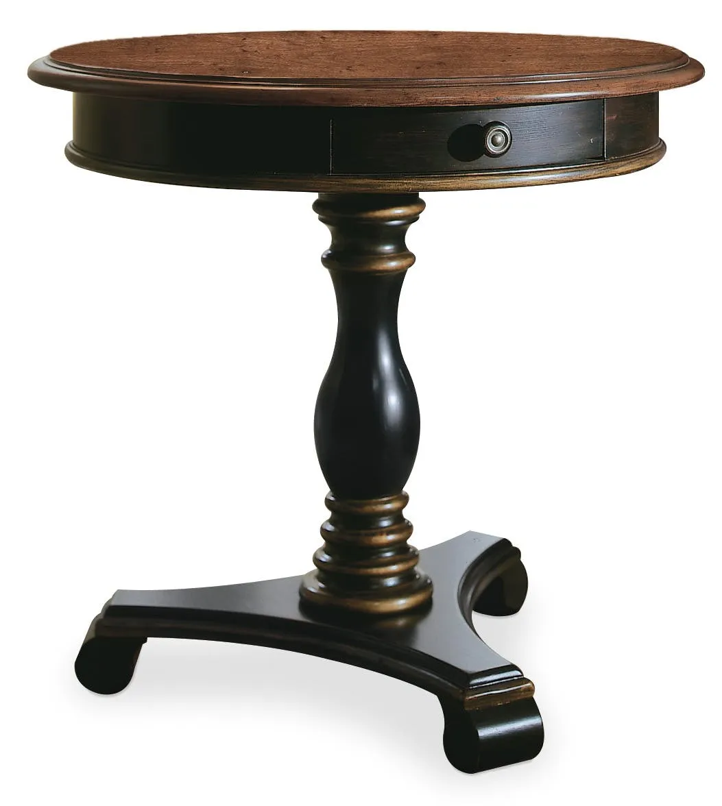 Hooker Furniture Living Room Preston Ridge Pedestal Accent Table
