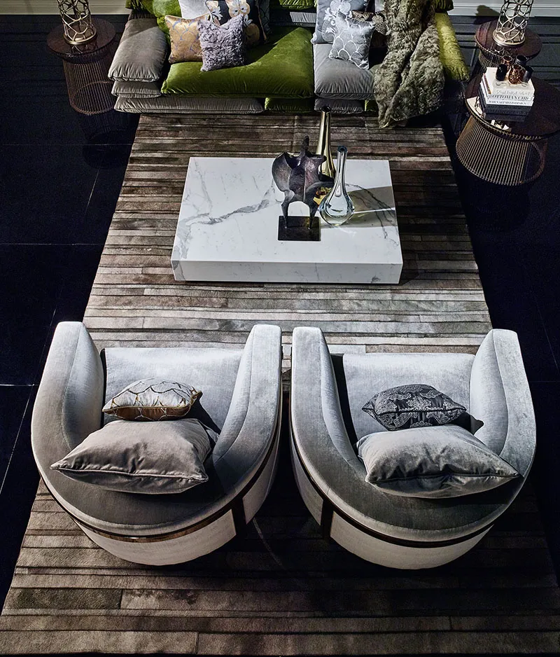 MAHNATTAN round armchair