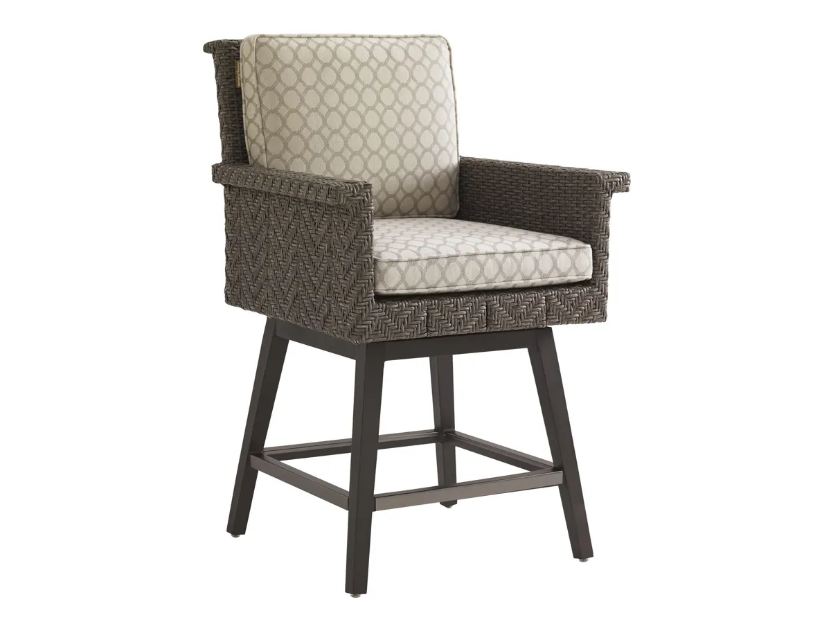 Blue Olive Swivel Counter Stool