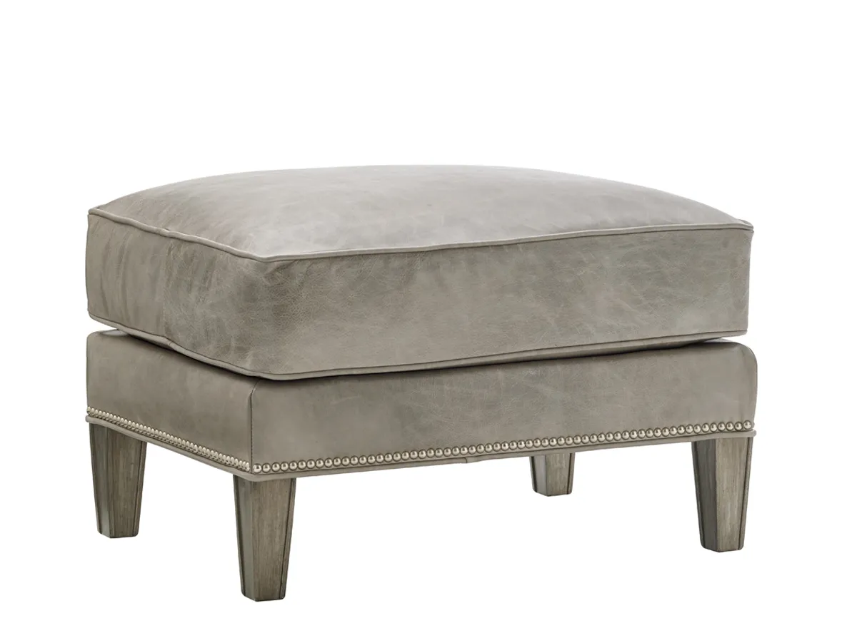 Kensington Place Ashton Leather Ottoman