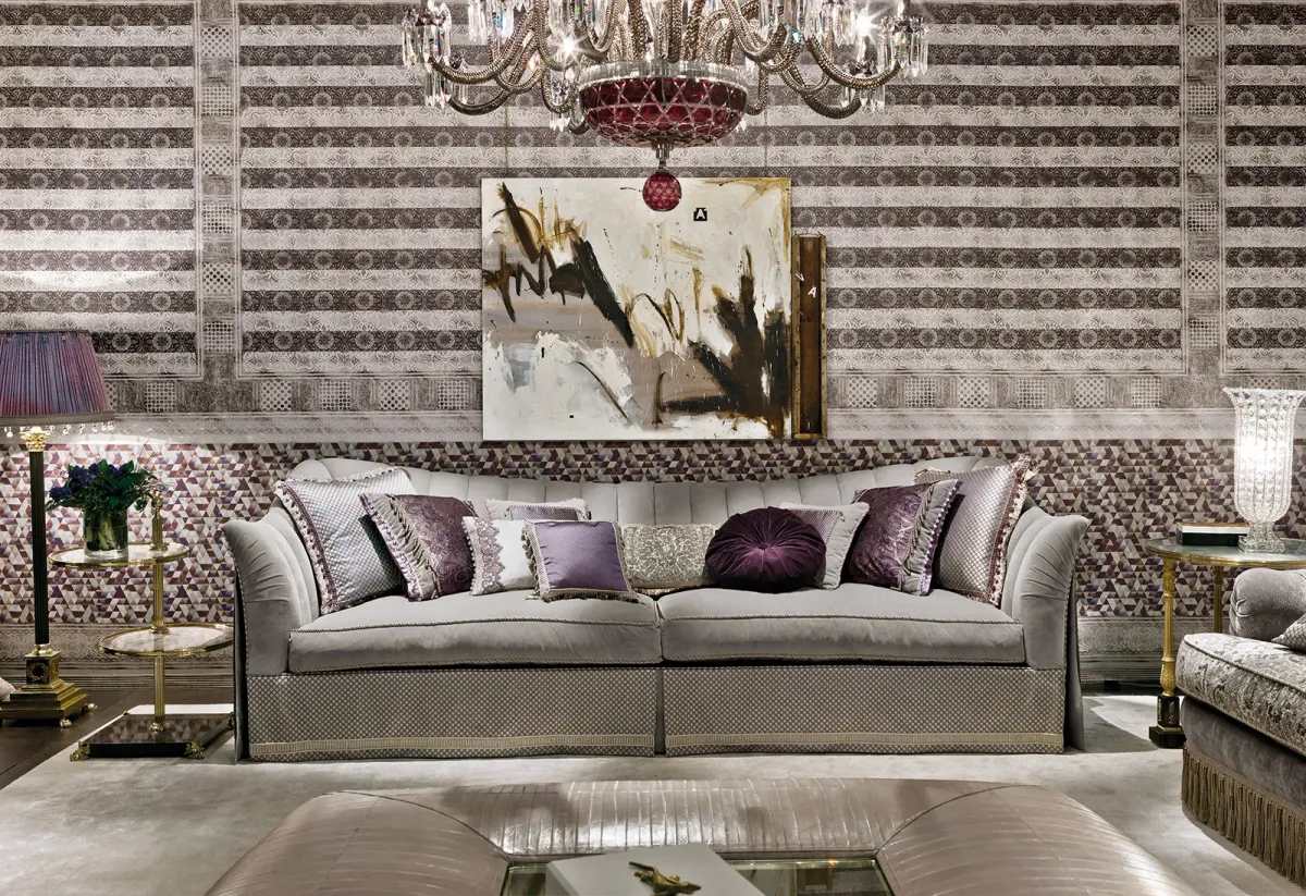 Writing desk with brass details