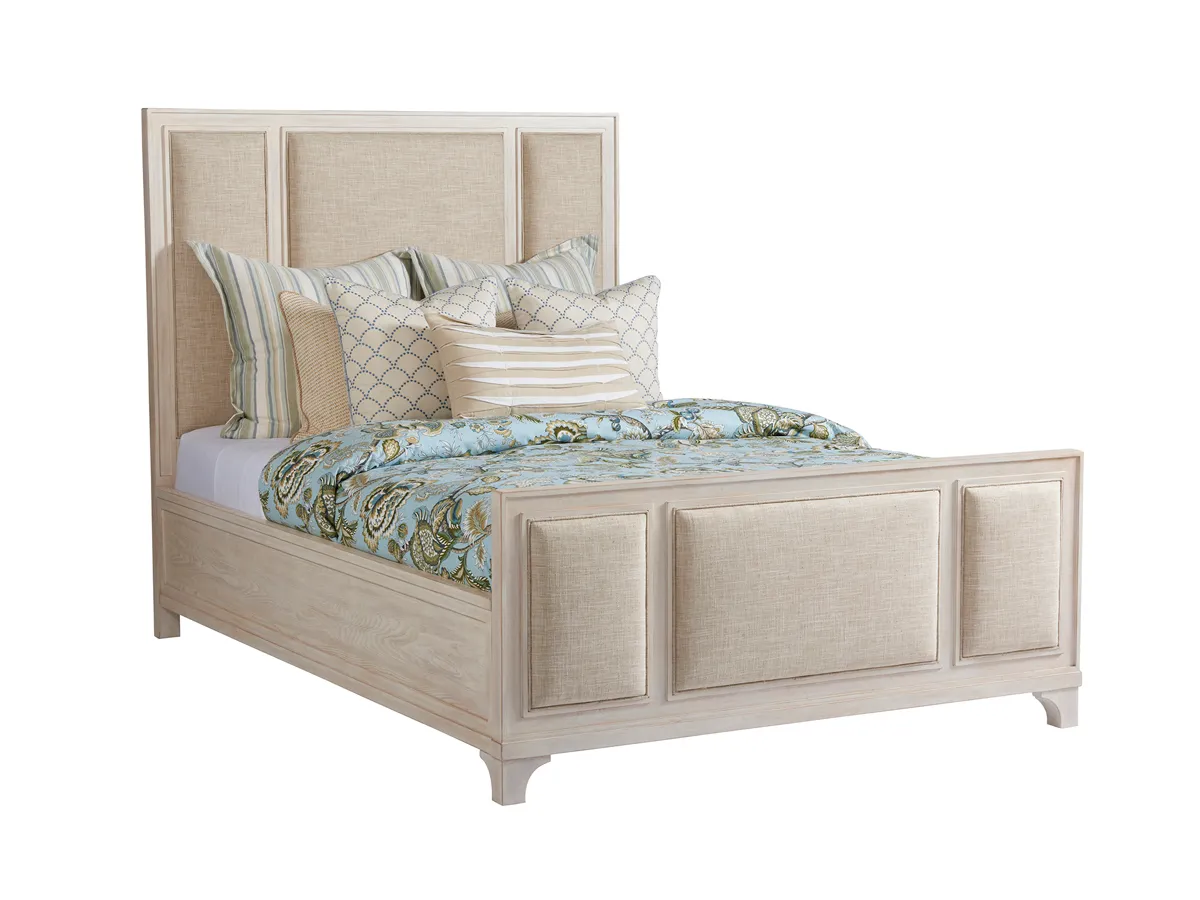Newport Crystal Cove Upholstered Panel Bed