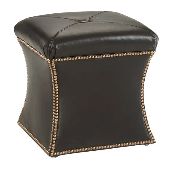 Hourglass Ottoman (Leather)
