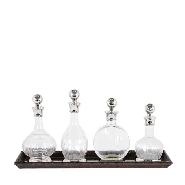 Decanter Armagnac set of 4