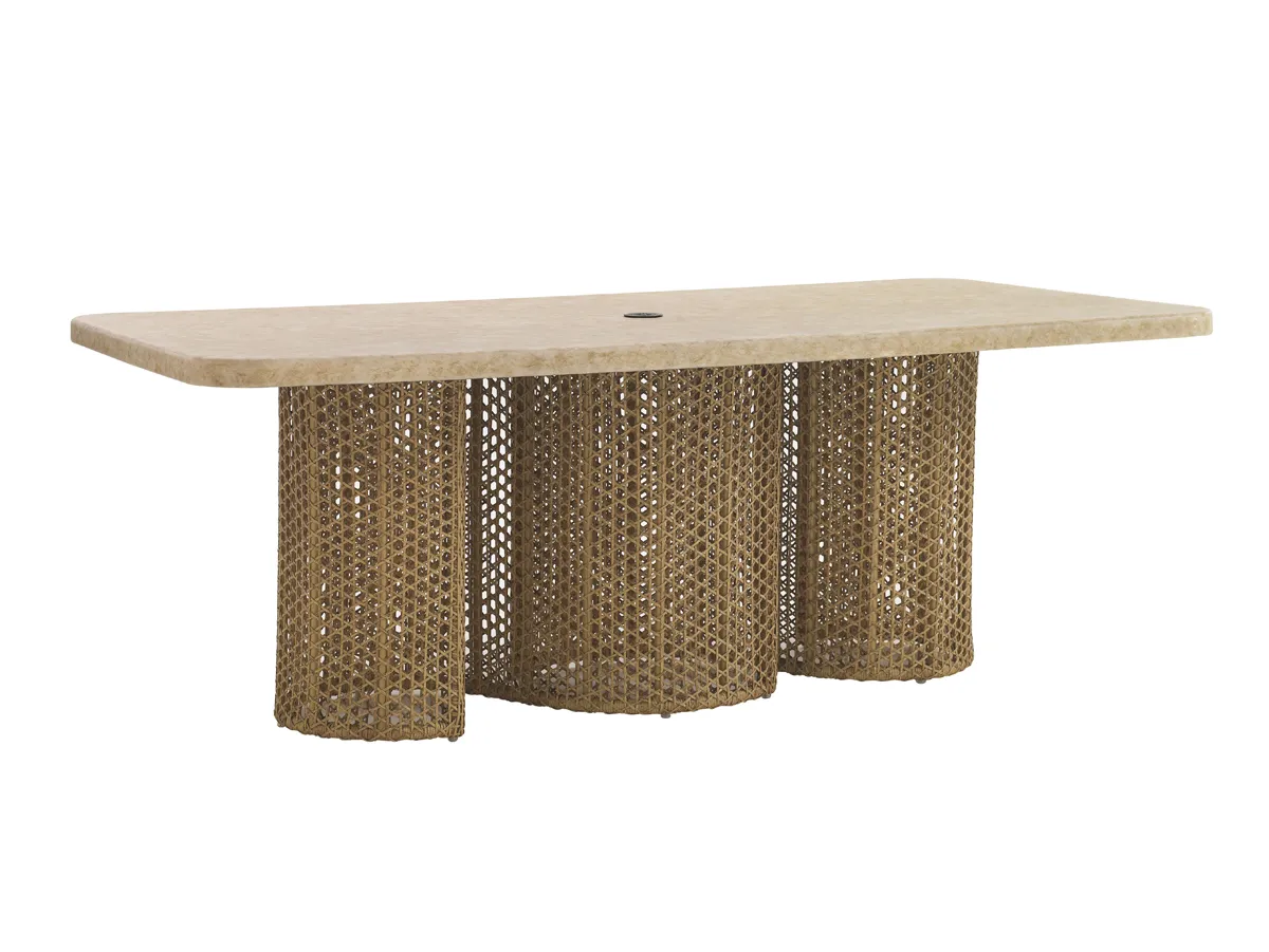 Aviano Dining Table W/Weatherstone Top