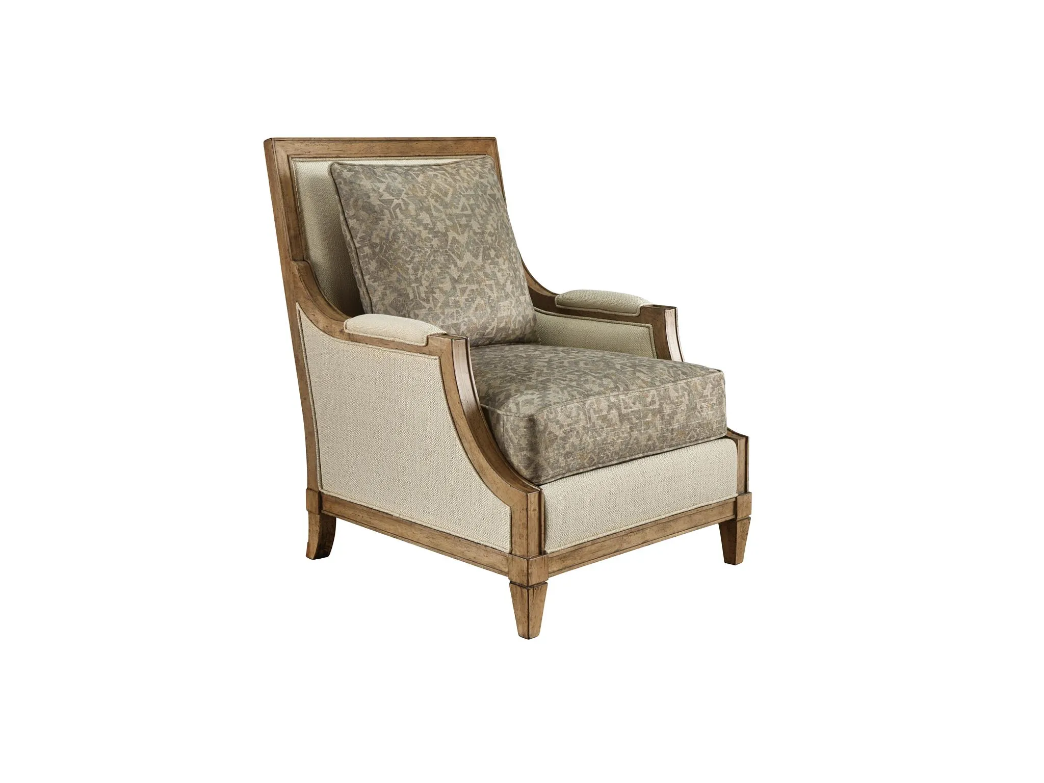 图案后背沙发椅