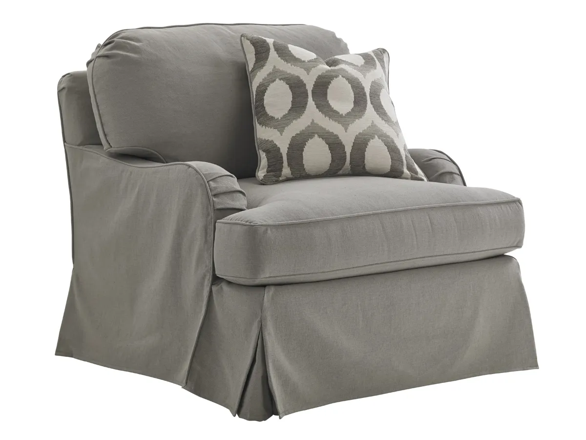 Oyster Bay Stowe Slipcover Chair - Gray