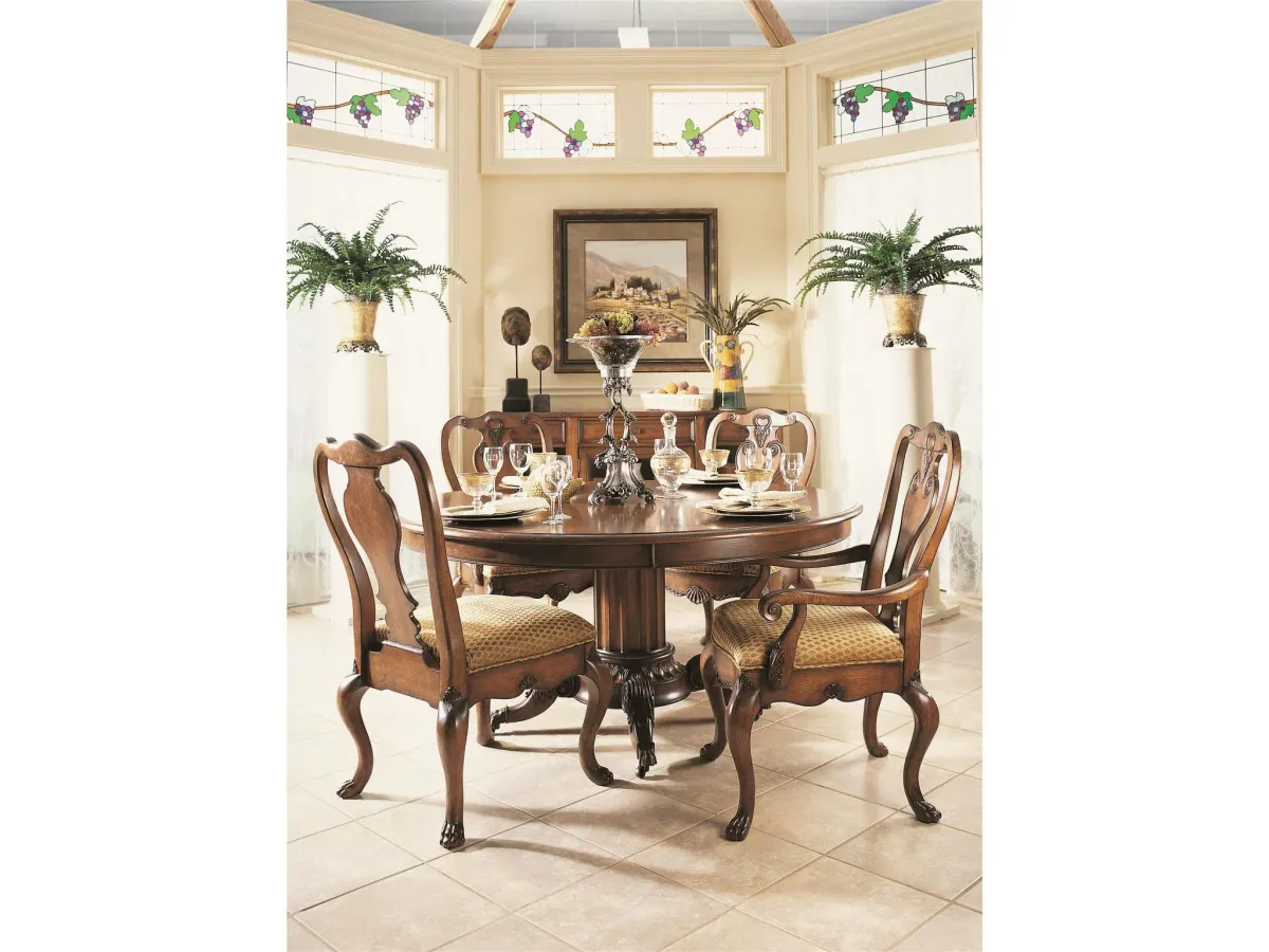 庄园式纵背餐椅