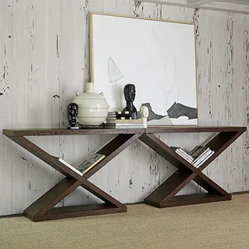 Ambe Salone Scuro Double-V Console Table