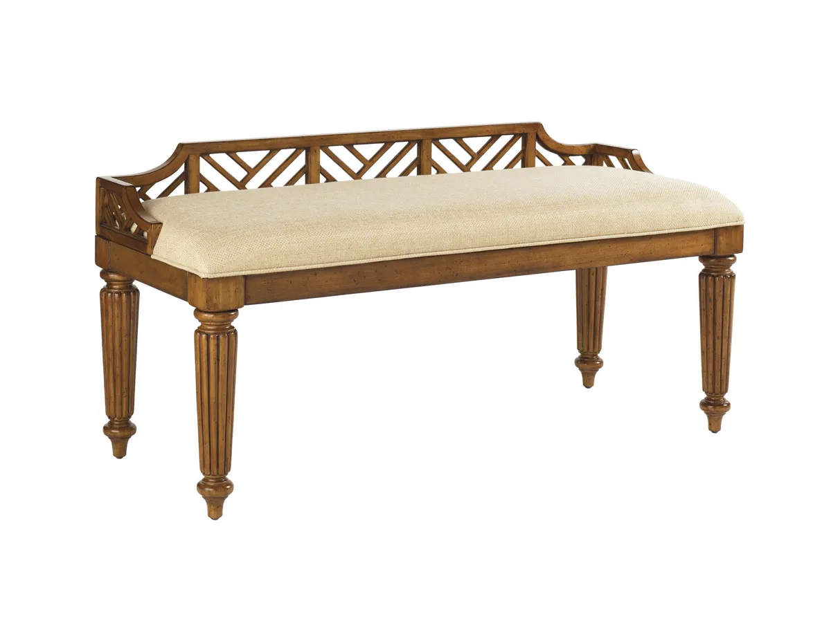 Island Estate Plantain Bed Bench