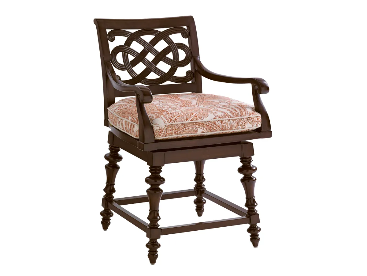 Black Sands Swivel Counter Stool