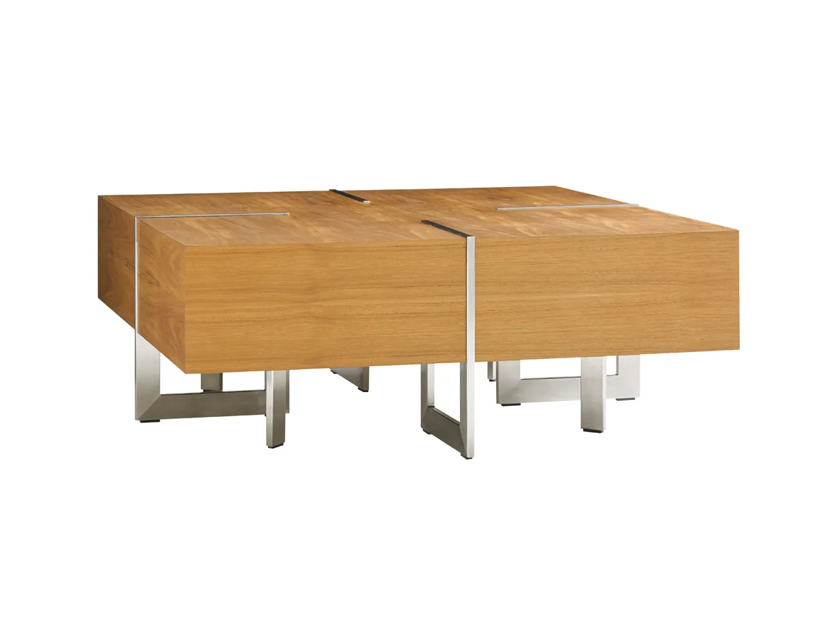 Tres Chic Square Cocktail Table