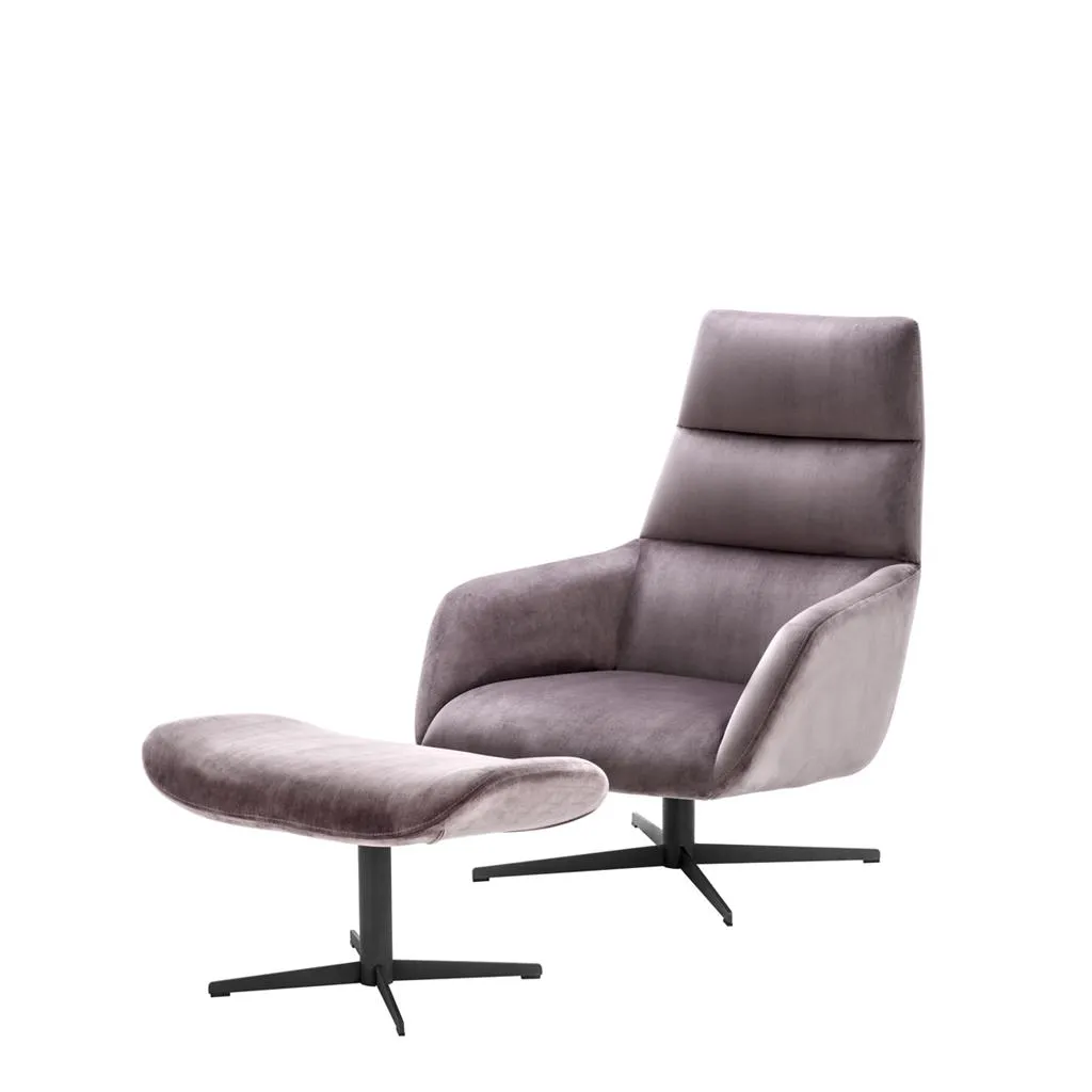 Swivel Chair & Ottoman Nautilus