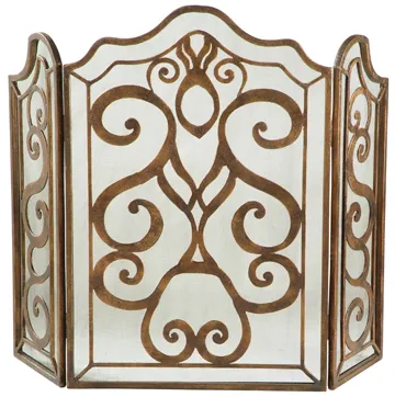 Tiger Lily 3-Panel Fireplace Screen