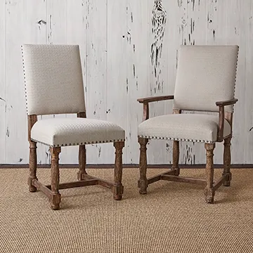 Ambella Voranado Arm Chair Swag Flax