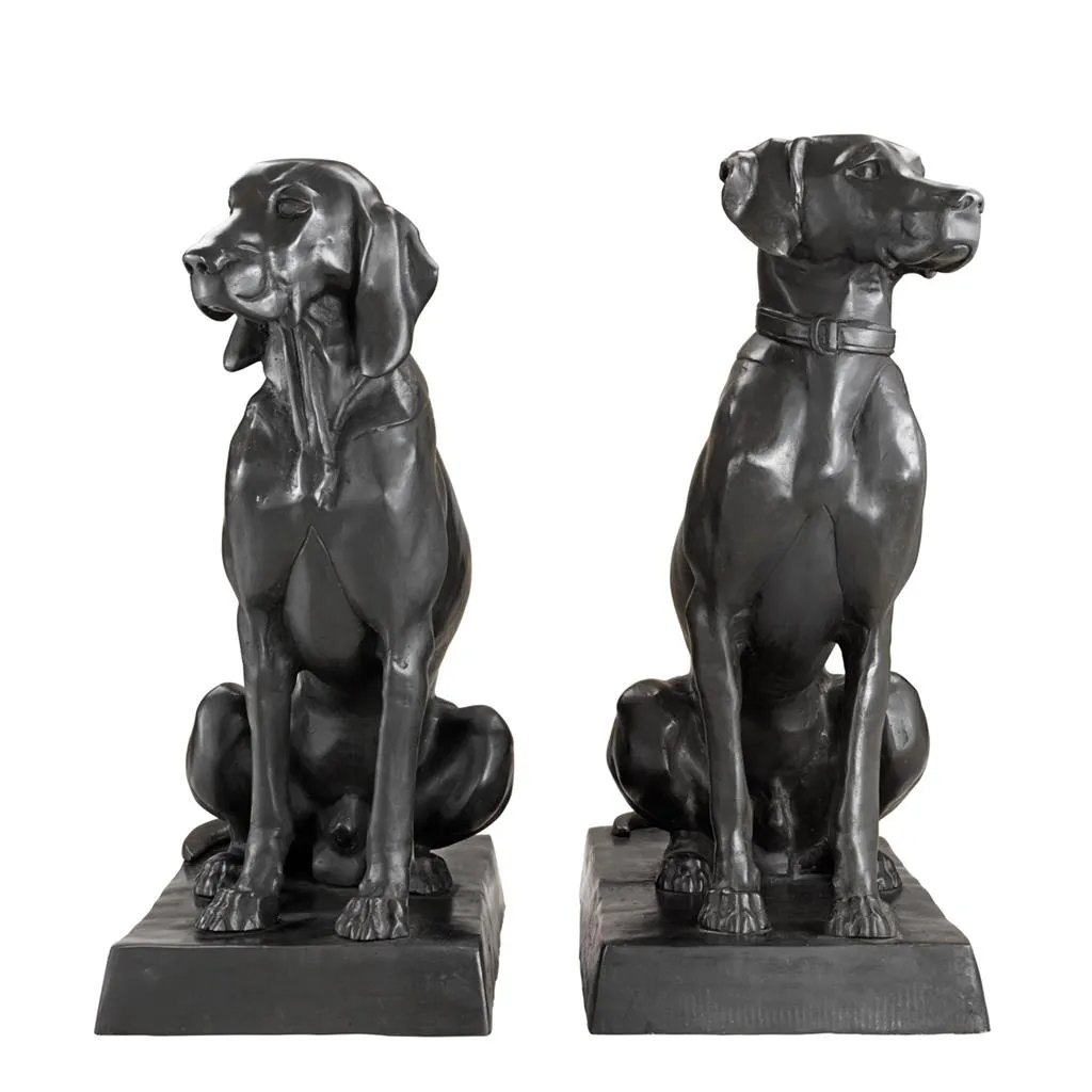 Dogs Pointer & Hound set of 2