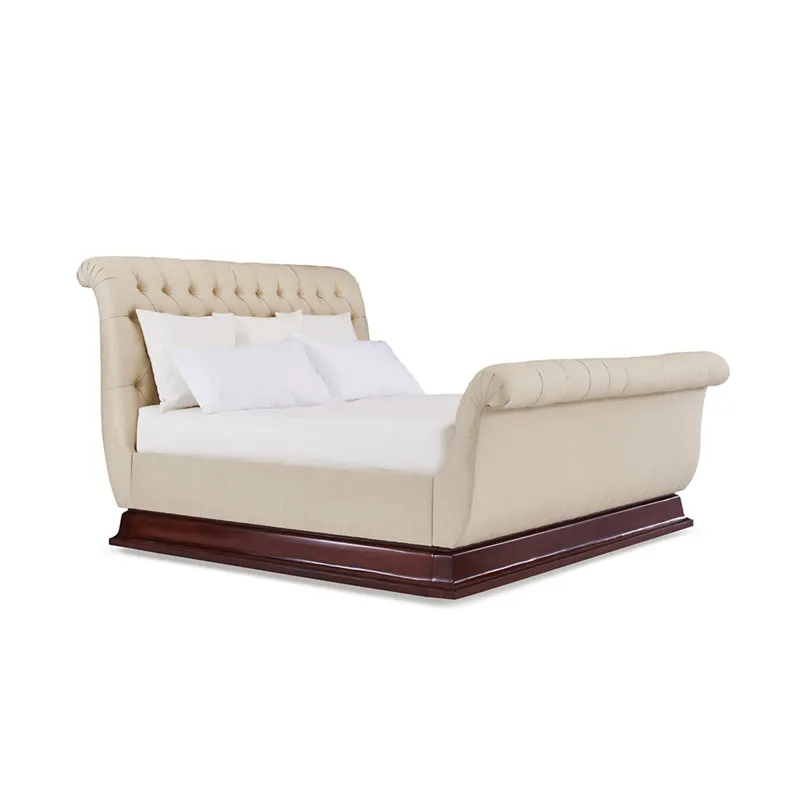 MAYFAIR TUFTED BED WITH PLINTH BASE
