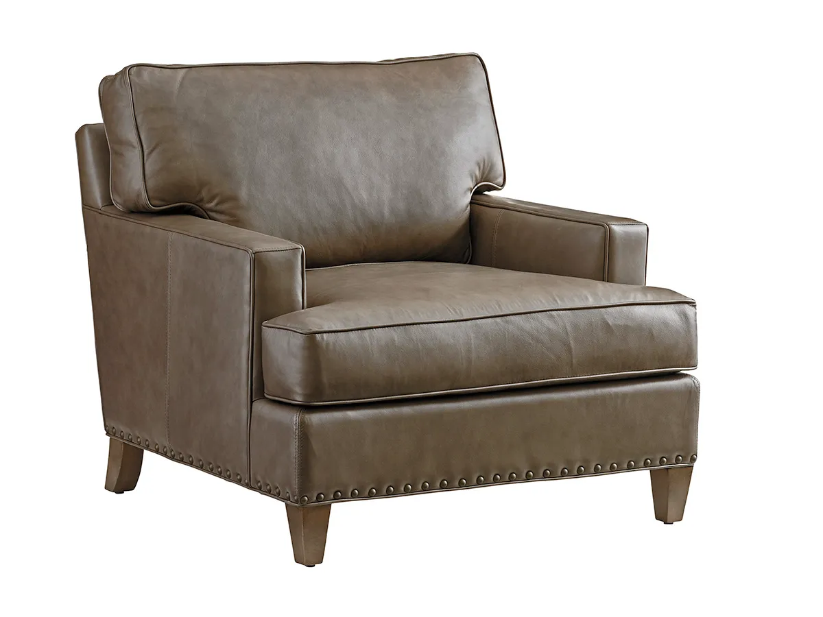 Cypress Point Hughes Leather Chair