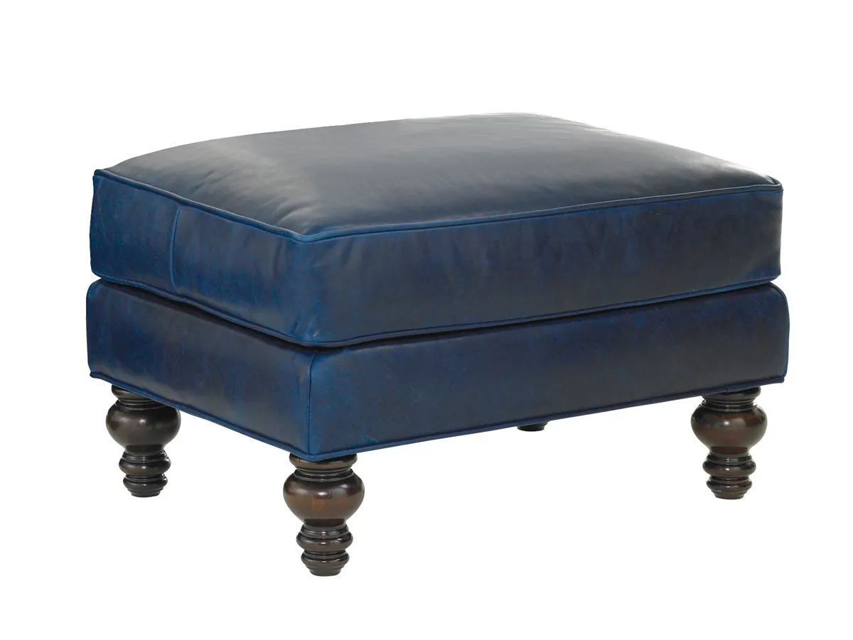 Tommy Bahama Upholstery Amelia Leather Ottoman