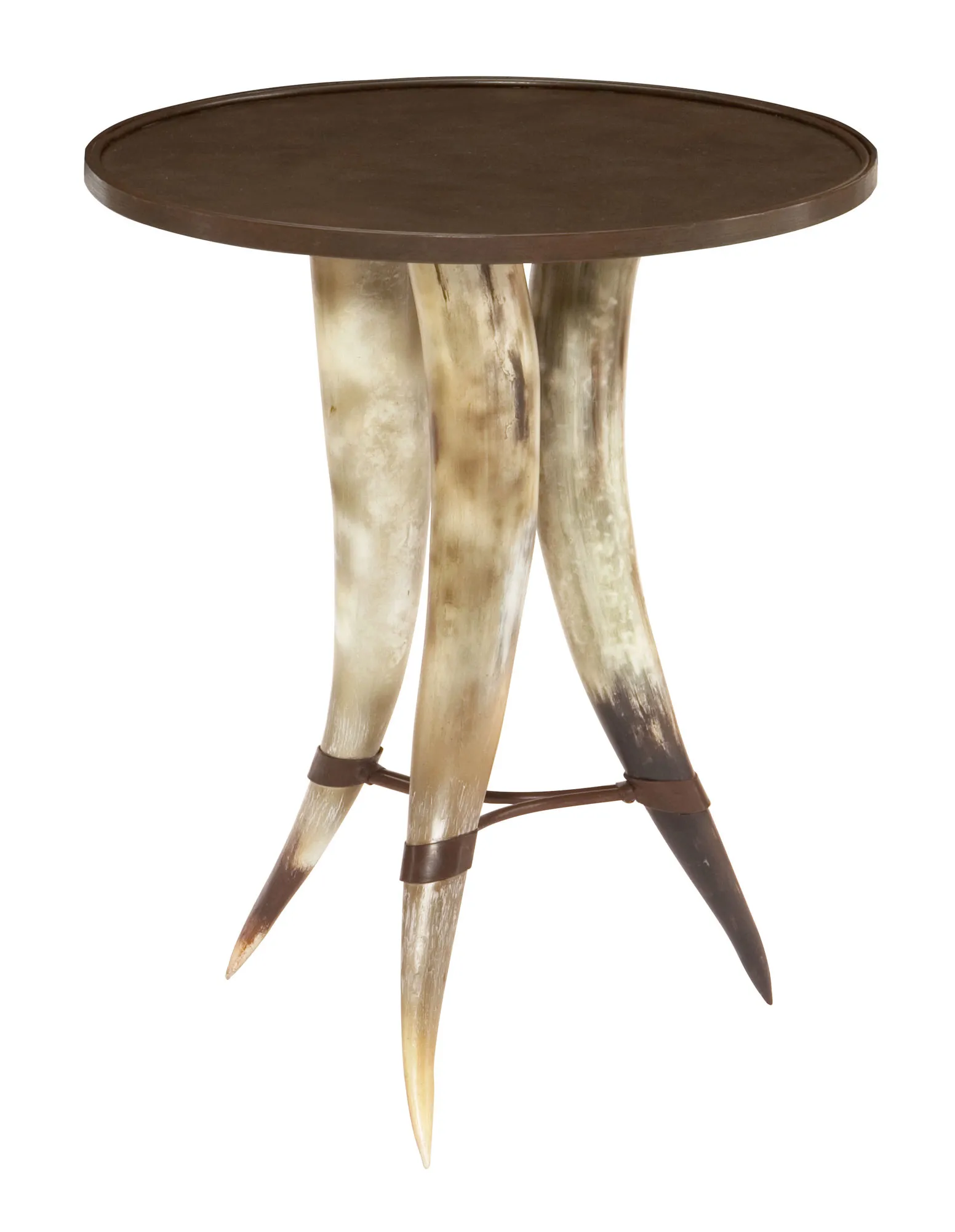 Texas Horn Chairside Table