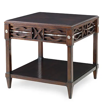 Ambella Spindle Side Table Walnut