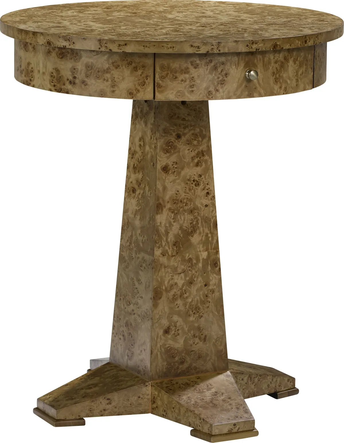 Ernest Hemingway® Perla Round Drawer Lamp Table