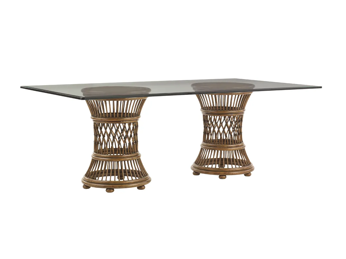 Bali Hai Aruba Dining Table With Glass Top